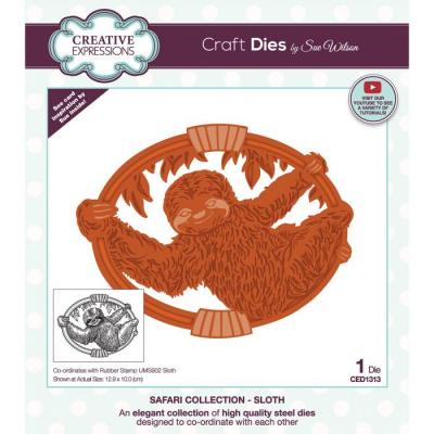 Creative Expressions Craft Die Safari Collection - Sloth
